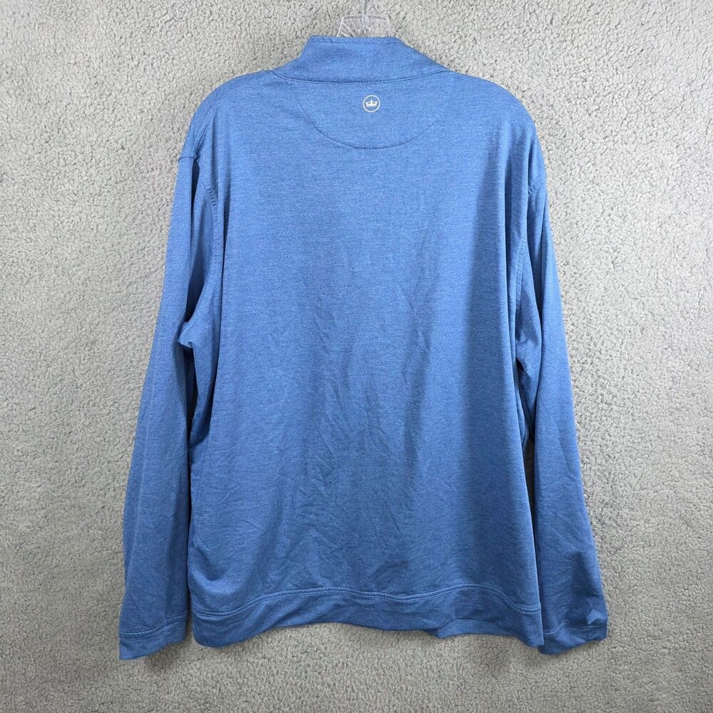 Peter Millar Performance Quarter Zip Pullover Men’s Blue Size 2XL - Picture 7 of 11